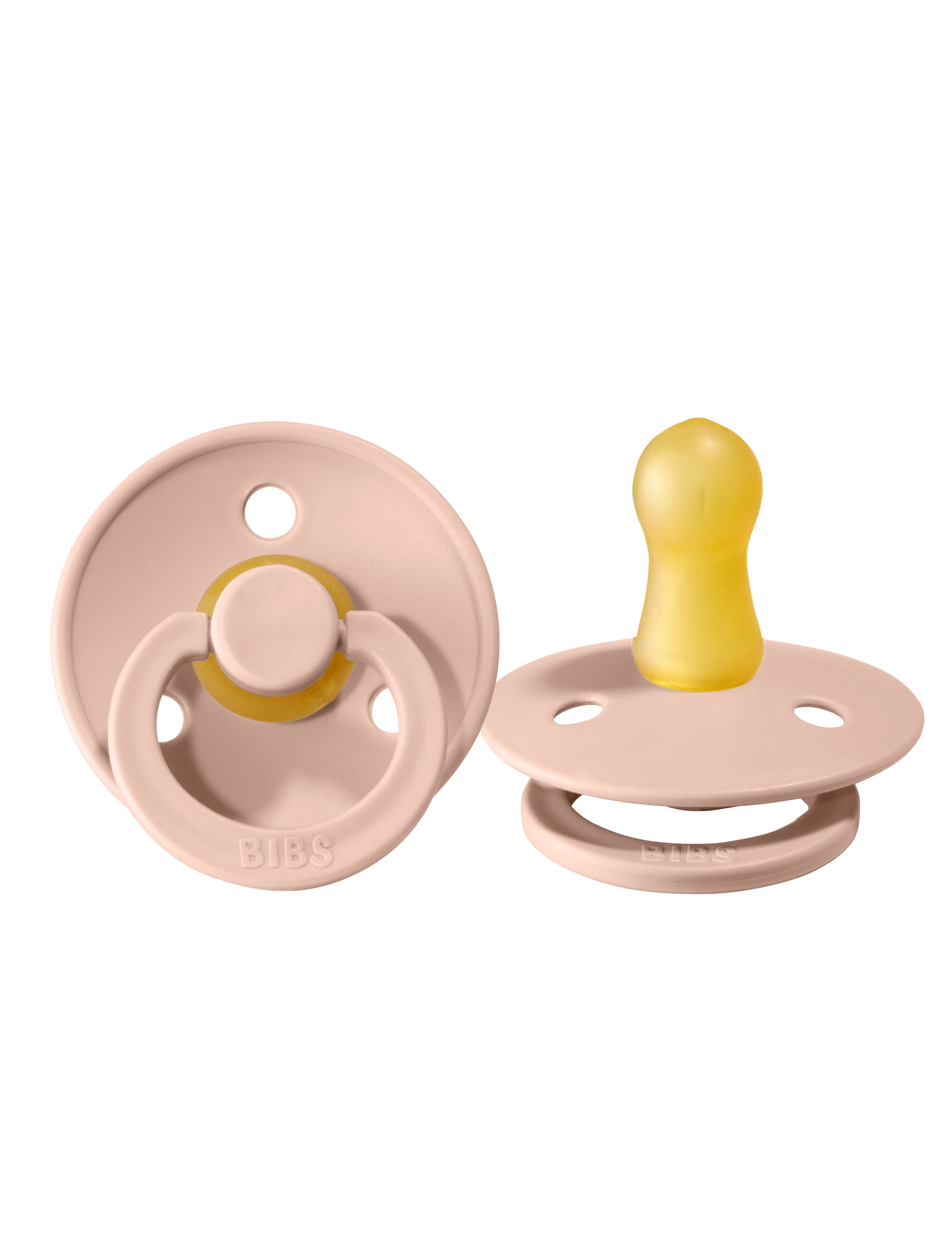 BIBS Pacifier Original COLOUR Latex 2 PK Blush (Min. of 2 PK, multiples of 2 PK)
