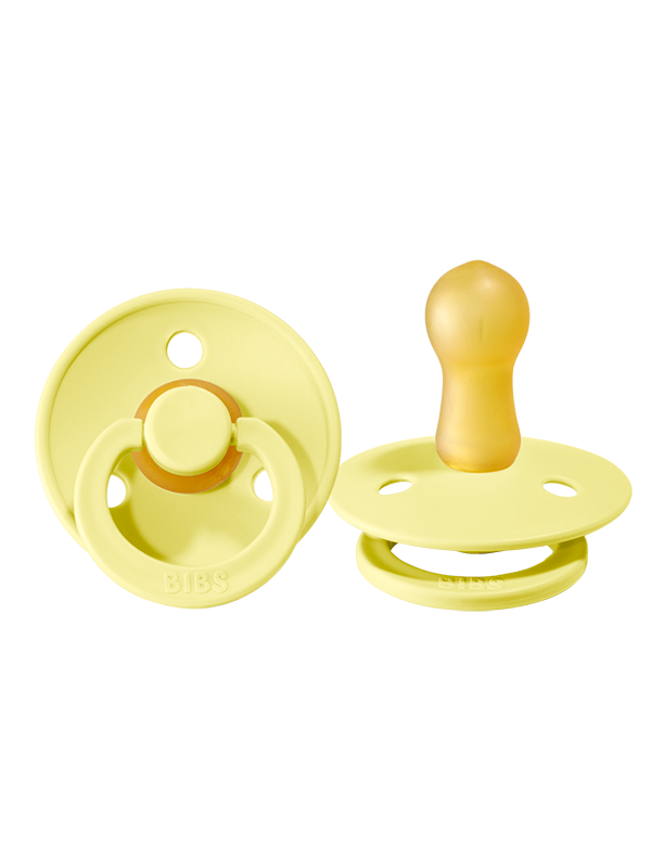 BIBS Pacifier Original COLOUR Latex 2 PK Sunshine (Min. of 2 PK, multiples of 2 PK)