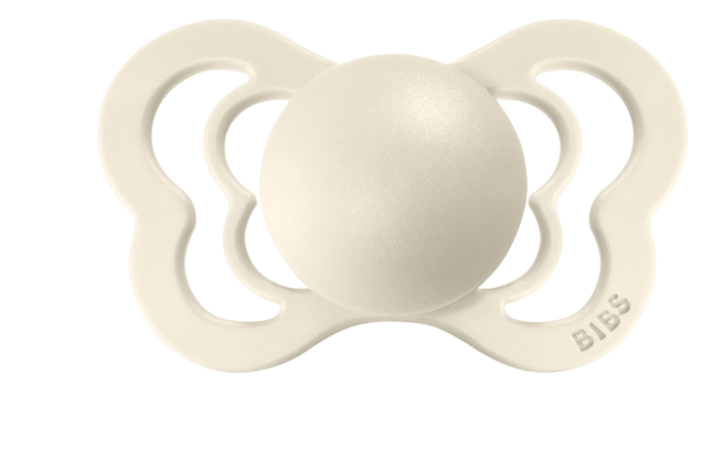 BIBS Pacifier COUTURE Silicone 2 PK Ivory (Min. of 2 PK, multiples of 2 PK)