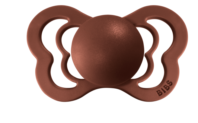 BIBS Pacifier COUTURE Silicone 2 PK Rust (Min. of 2 PK, multiples of 2 PK)