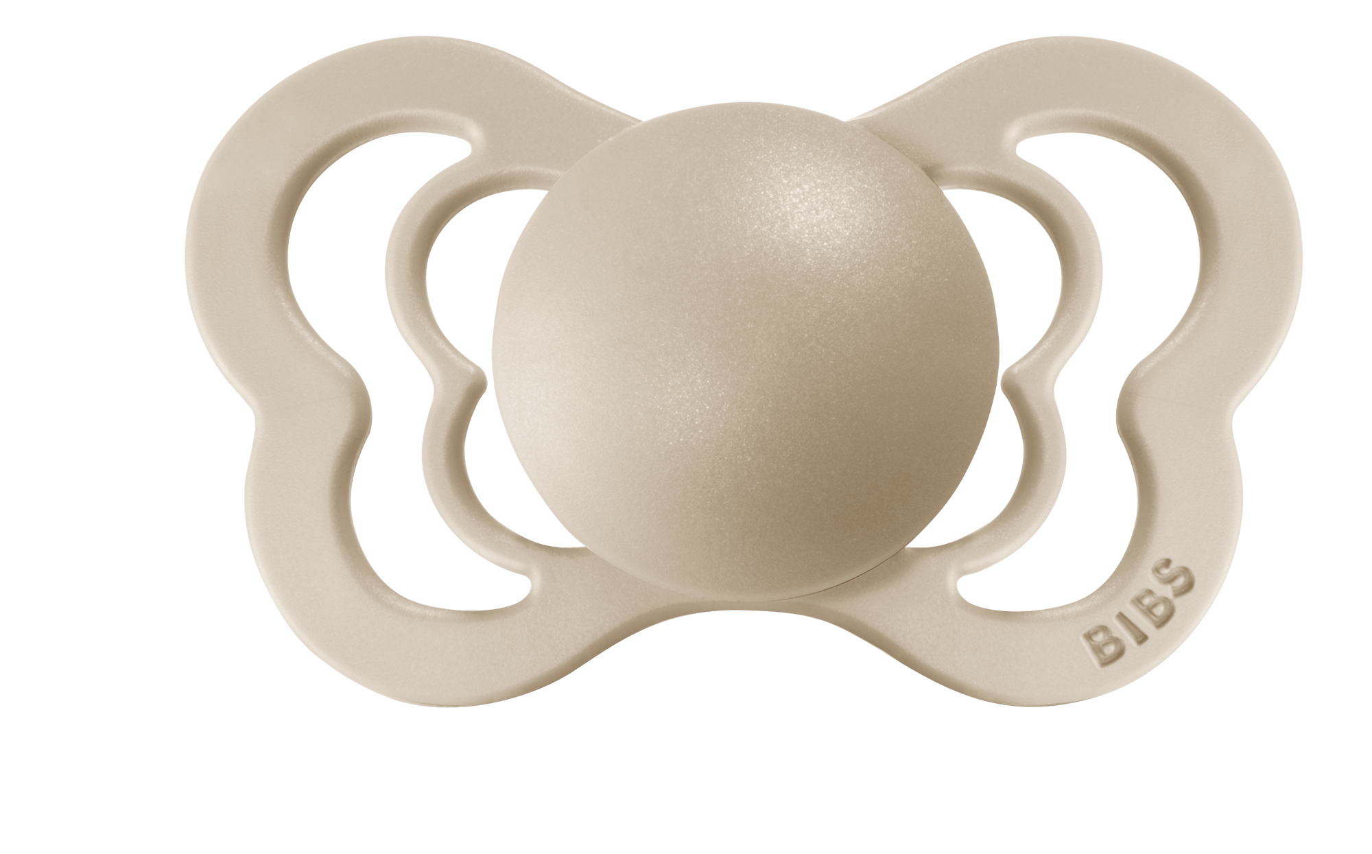 BIBS Pacifier COUTURE Silicone 2 PK Vanilla / Dark Oak (Min. of 2 PK, multiples of 2 PK)