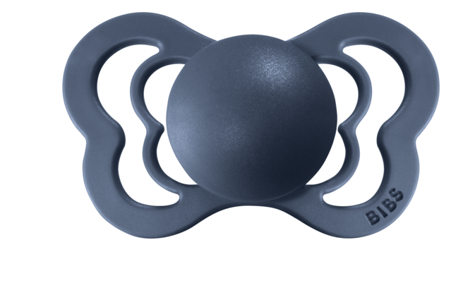 BIBS Pacifier COUTURE Silicone 2 PK Steel Blue (Min. of 2 PK, multiples of 2 PK)