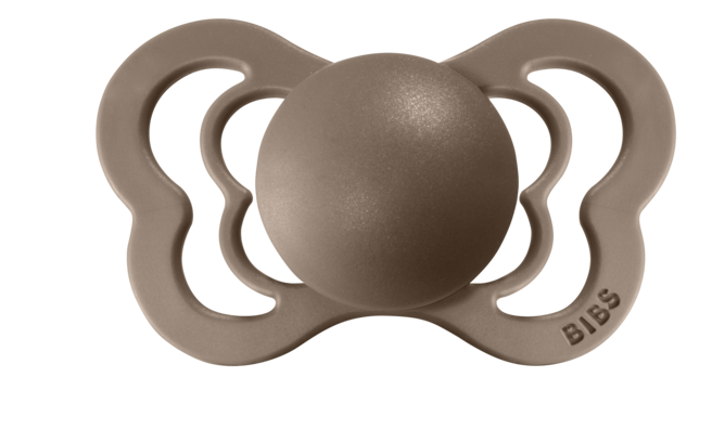 BIBS Pacifier COUTURE Latex 2 PK Dark Oak (Min. of 2 PK, multiples of 2 PK)
