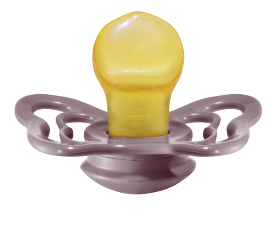 BIBS Pacifier COUTURE Latex 2 PK Heather (Min. of 2 PK, multiples of 2 PK)