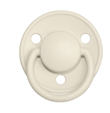 BIBS Pacifier De Lux Silicone 2 PK Ivory / Blush ONE SIZE (Min. of 2 PK, multiples of 2 PK)