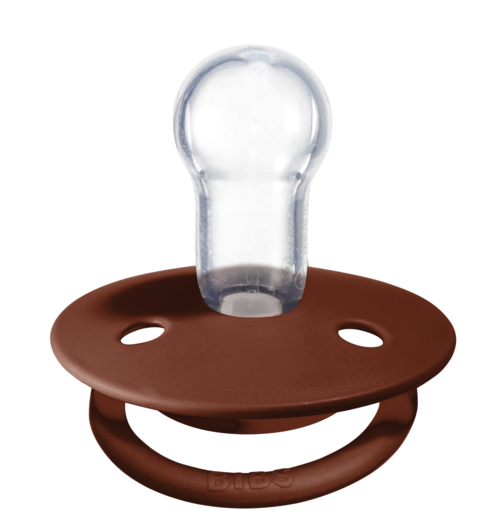 BIBS Pacifier De Lux Silicone 2 PK Rust ONE SIZE (Min. of 2 PK, multiples of 2 PK)