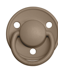 BIBS Pacifier De Lux Silicone 2 PK Vanilla / Dark Oak ONE SIZE (Min. of 2 PK, multiples of 2 PK)