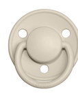 BIBS Pacifier De Lux Silicone 2 PK Vanilla / Dark Oak ONE SIZE (Min. of 2 PK, multiples of 2 PK)
