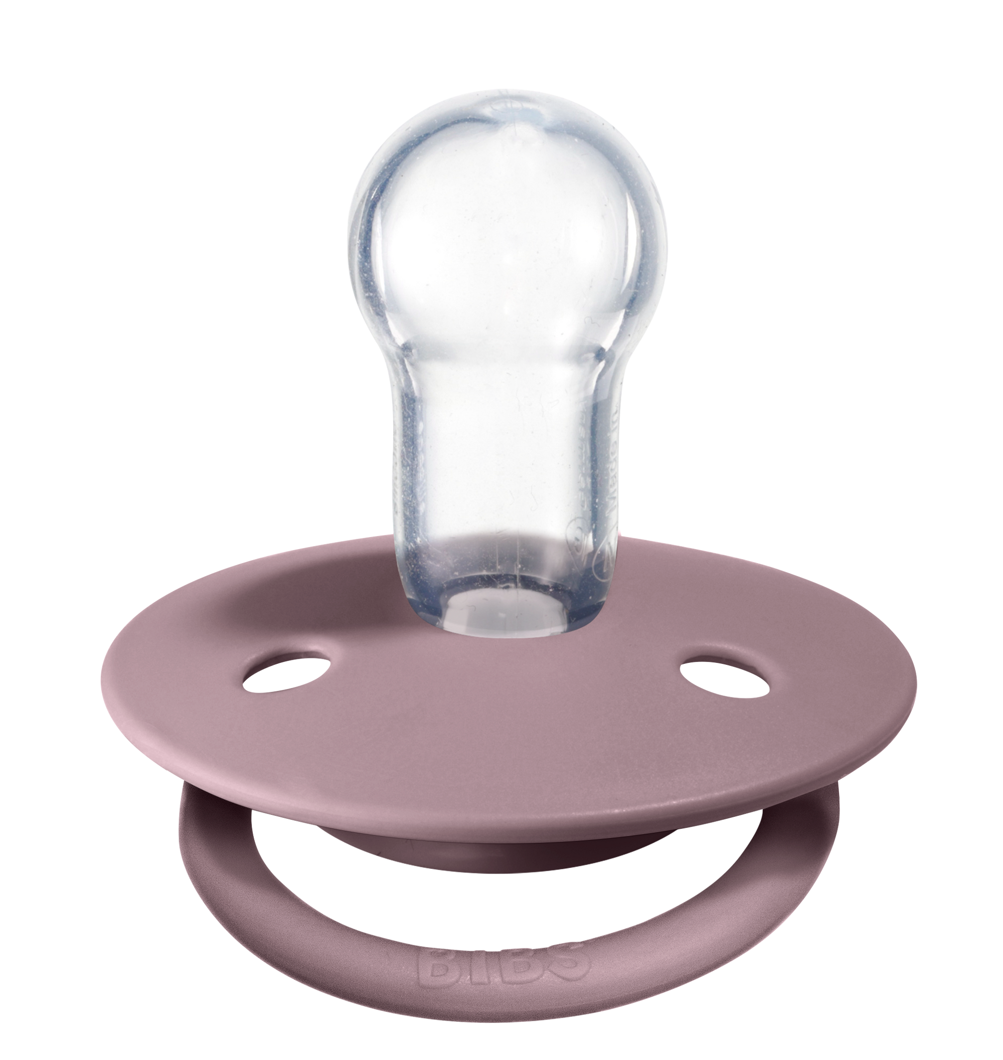 BIBS Pacifier De Lux Silicone 2 PK Heather ONE SIZE (Min. of 1 PK, multiples of 1 PK)