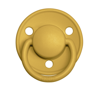 BIBS Pacifier De Lux Silicone 2 PK Mustard ONE SIZE (Min. of 2 PK, multiples of 2 PK)