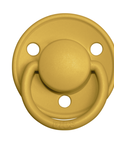 BIBS Pacifier De Lux Silicone 2 PK Mustard ONE SIZE (Min. of 2 PK, multiples of 2 PK)