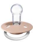 BIBS Pacifier De Lux Silicone 2 PK Blush GLOW / Vanilla GLOW ONE SIZE (Min. of 2 PK, multiples of 2 PK)
