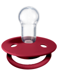 BIBS Pacifier De Lux Silicone 2 PK Ruby ONE SIZE (Min. of 2 PK, multiples of 2 PK)