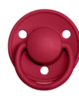 BIBS Pacifier De Lux Silicone 2 PK Ruby ONE SIZE (Min. of 2 PK, multiples of 2 PK)