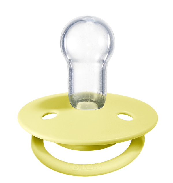 BIBS Pacifier De Lux Silicone 2 PK Sunshine ONE SIZE (Min. of 2 PK, multiples of 2 PK)