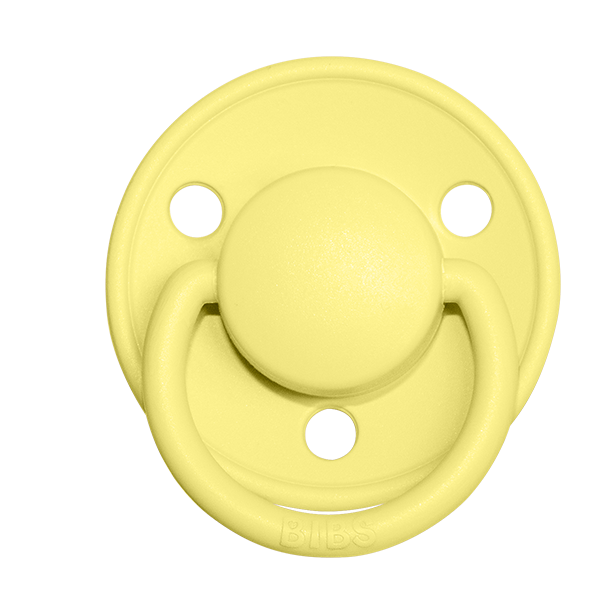 BIBS Pacifier De Lux Silicone 2 PK Sunshine ONE SIZE (Min. of 2 PK, multiples of 2 PK)