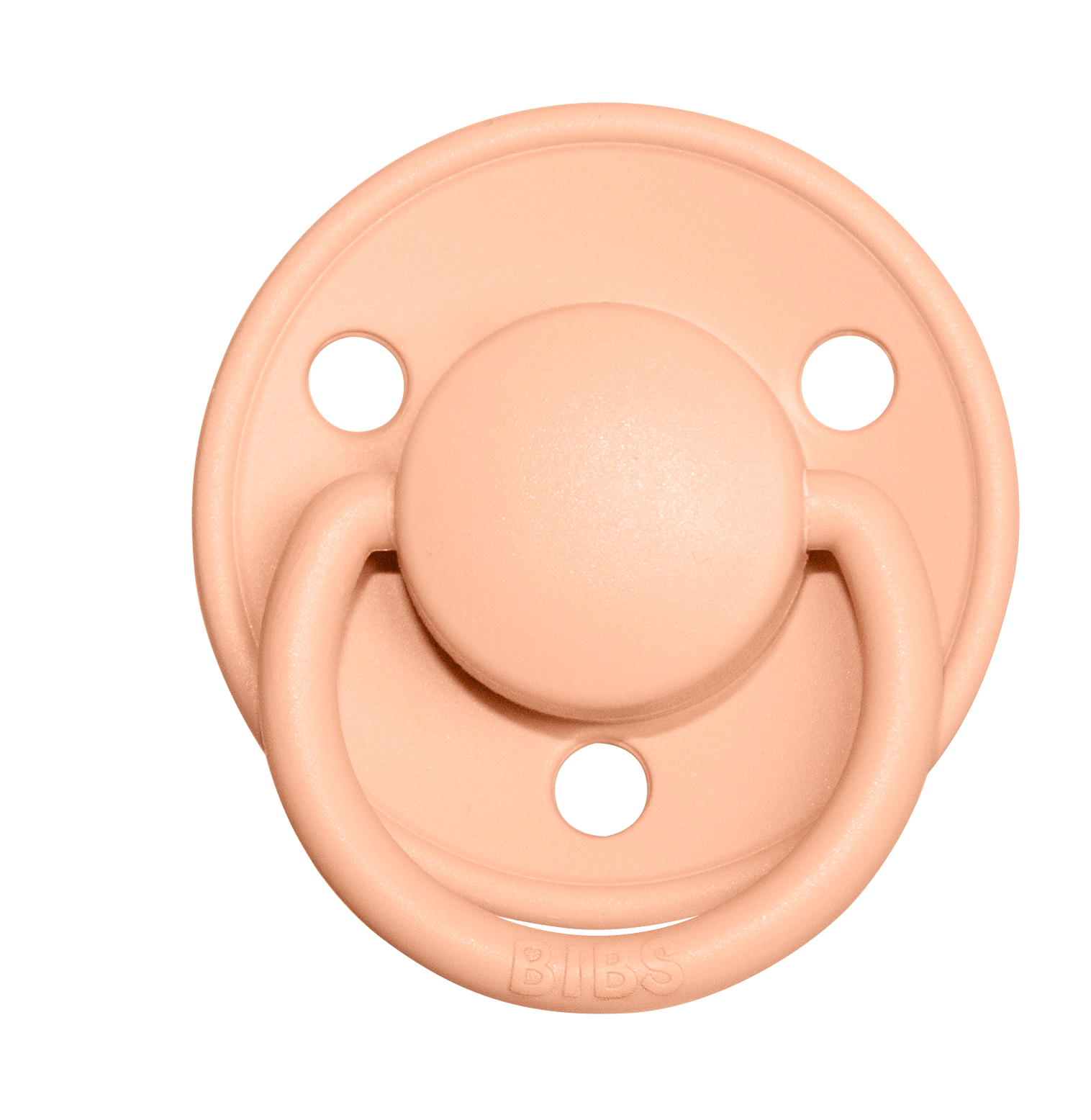 BIBS Pacifier De Lux Silicone 2 PK Peach Sunset ONE SIZE (Min. of 2 PK, multiples of 2 PK)