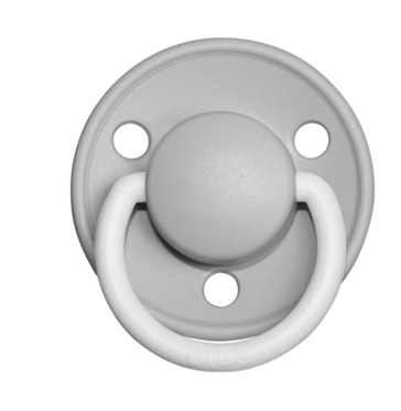 BIBS Pacifier De Lux Silicone 2 PK Sage GLOW / Cloud GLOW ONE SIZE (Min. of 1 PK, multiples of PK)