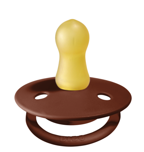BIBS Pacifier De Lux Latex 2 PK Rust (Min. of 2 PK, multiples of 2 PK)