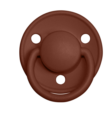 BIBS Pacifier De Lux Latex 2 PK Rust (Min. of 2 PK, multiples of 2 PK)