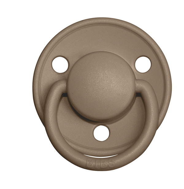 BIBS Pacifier De Lux Latex 2 PK Dark Oak (Min. of 2 PK, multiples of 2 PK)