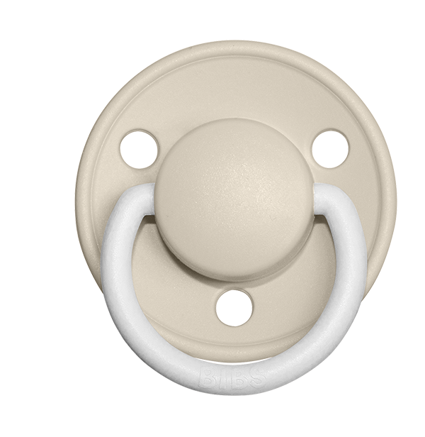 BIBS Pacifier De Lux Latex 2 PK Vanilla GLOW (Min. of 1 PK, multiples