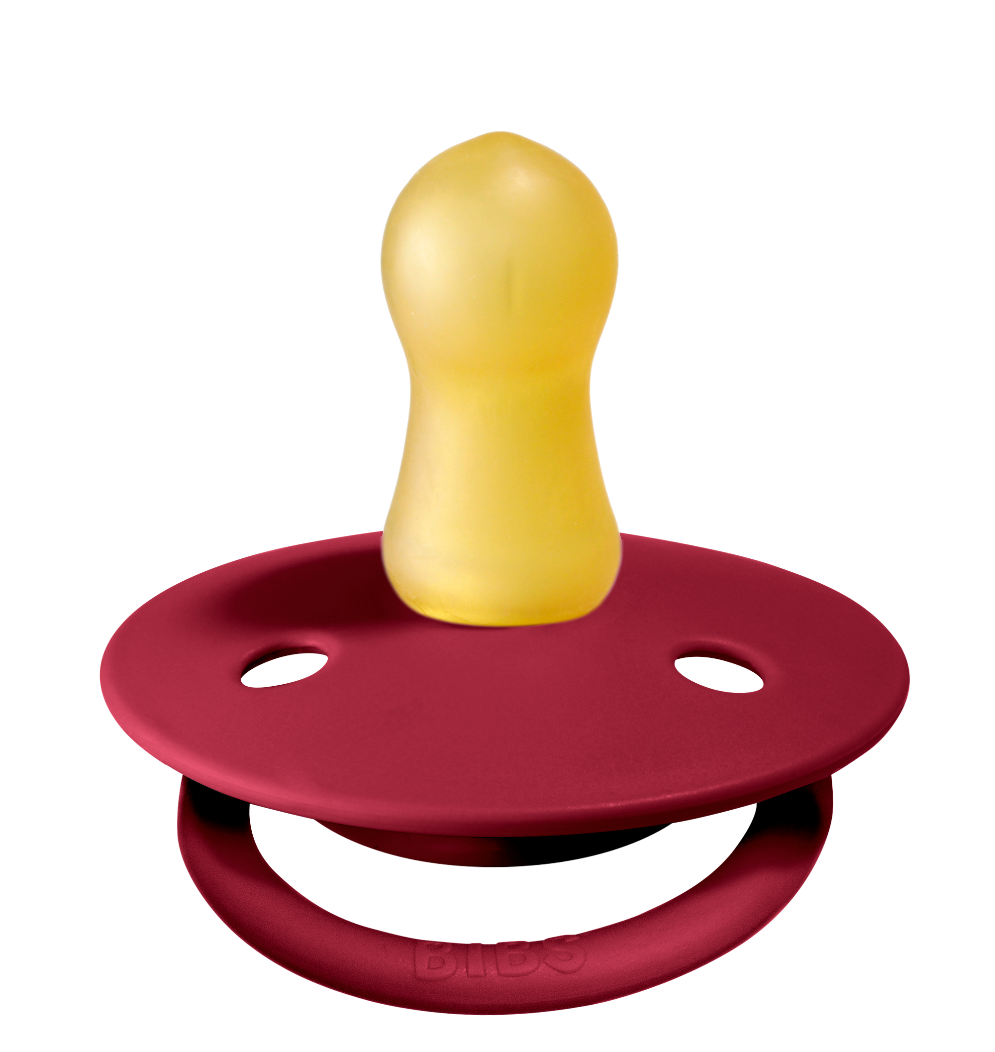BIBS Pacifier De Lux Latex 2 PK Ruby (Min. of 2 PK, multiples of 2 PK)