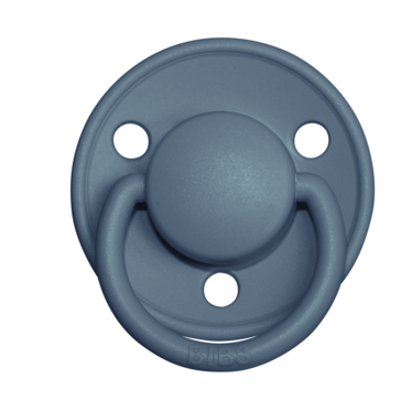 BIBS Pacifier De Lux Latex 2 PK Petrol (Min. of 2 PK, multiples of 2 PK)