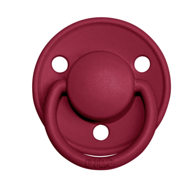 BIBS Pacifier De Lux Latex 2 PK Ruby (Min. of 2 PK, multiples of 2 PK)