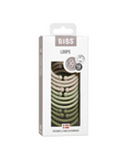 BIBS Loops 12 PK Vanilla / Sage / Olive ONE SIZE (Min. of 2 PK, multiples of 2 PK)