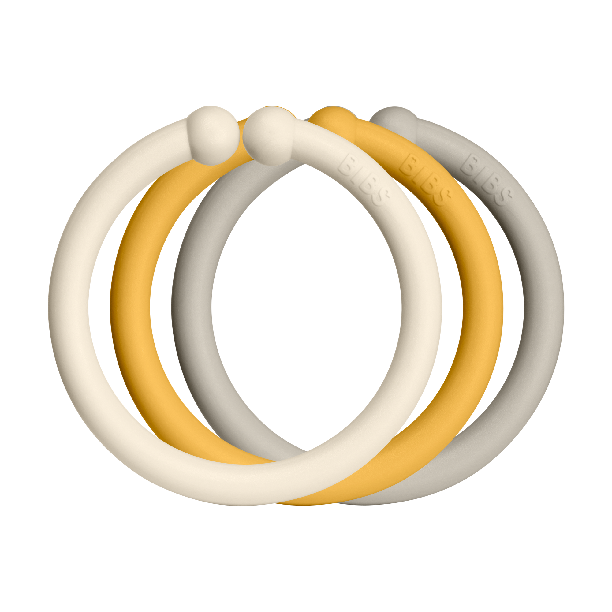 BIBS Loops 12 PK Ivory / Honey Bee / Sand ONE SIZE (Min. of 2 PK, multiples of 2 PK)