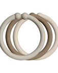 BIBS Loops 12 PK Sand / Dark Oak / Vanilla ONE SIZE (Min. of 2 PK, multiples of 2 PK)