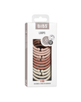 BIBS Loops 12 PK Blush / Woodchuck / Ivory ONE SIZE (Min. of 2 PK, multiples of 2 PK)