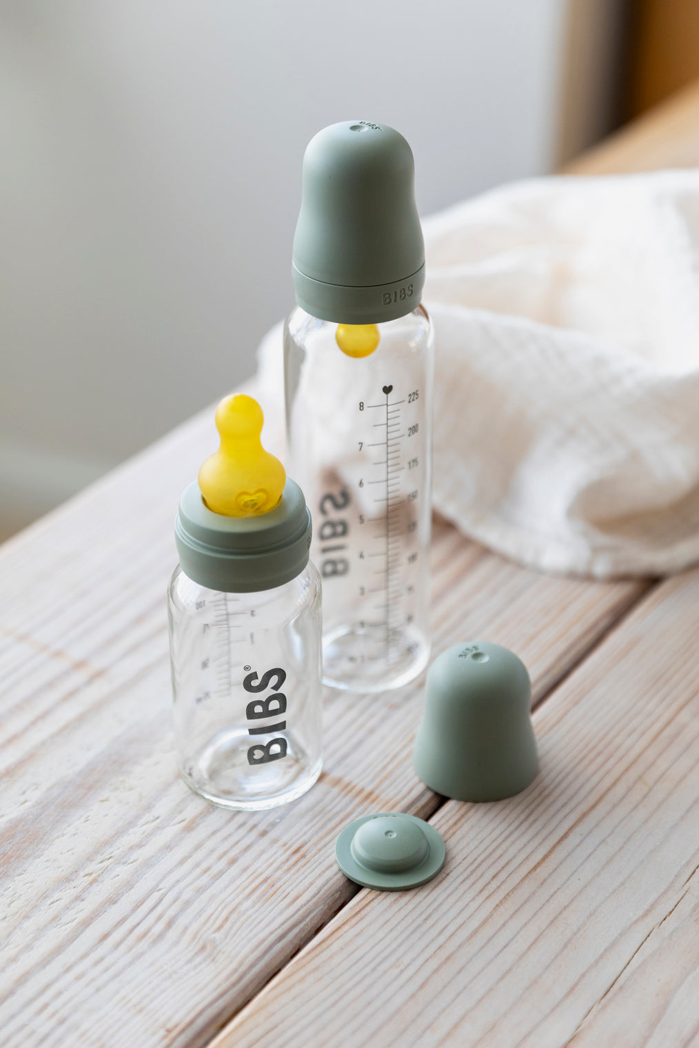 BIBS Baby Bottle Kit Latex Sage (Min. of 2 PK , multiples of 2 PK)