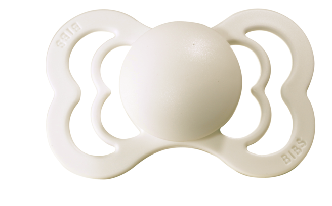 BIBS Pacifier SUPREME Silicone 2 PK Ivory (Min. of 2 PK, multiples of 2 PK)