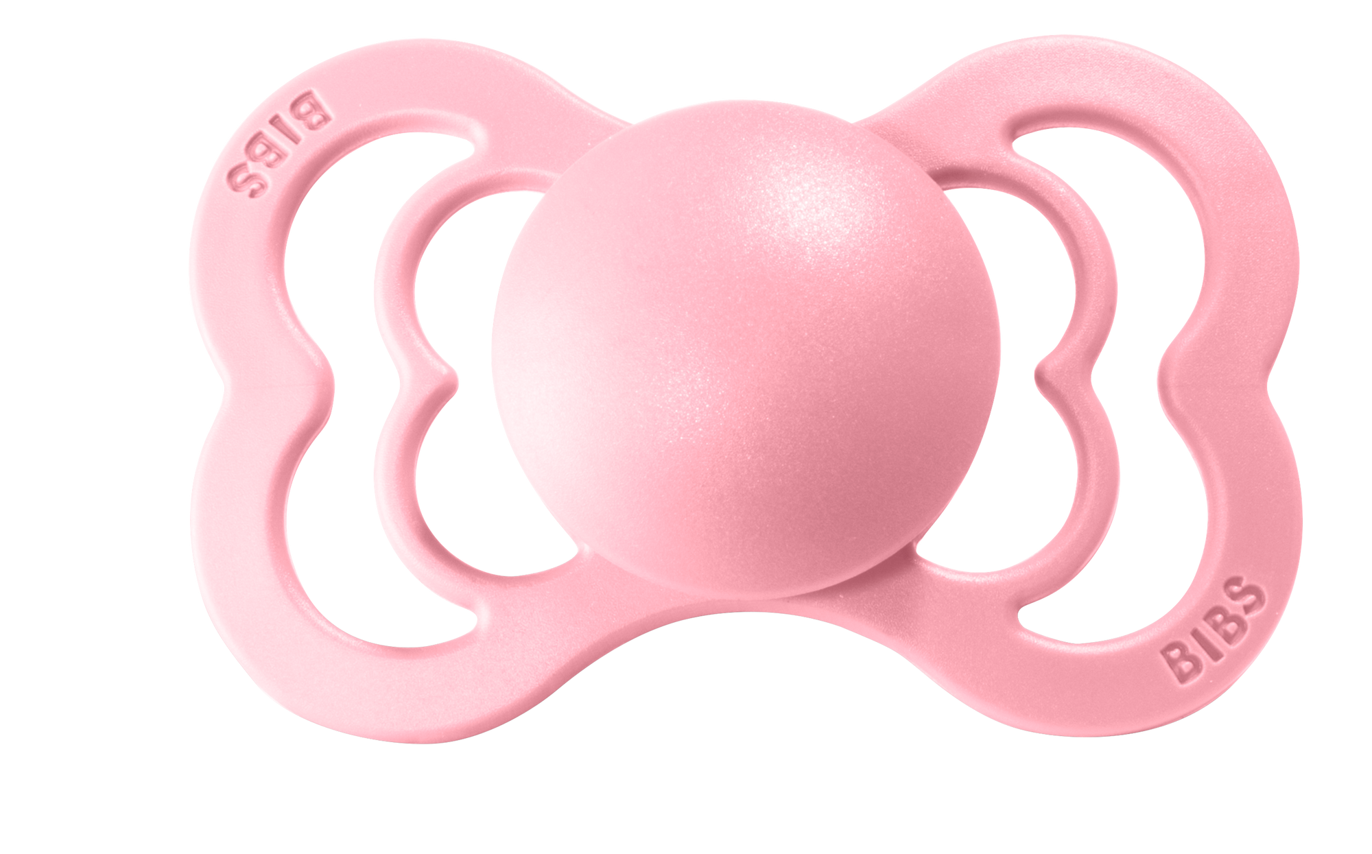 BIBS Pacifier SUPREME Silicone 2 PK Baby Pink (Min. of 2 PK, multiples of 2 PK)