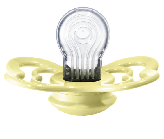 BIBS Pacifier SUPREME Silicone 2 PK Sunshine (Min. of 2 PK, multiples of 2 PK)
