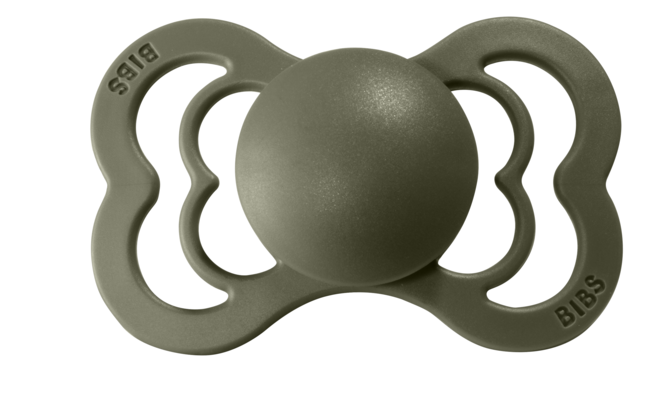 BIBS Pacifier SUPREME Latex 2 PK Hunter Green (Min. of 2 PK, multiples of 2 PK)