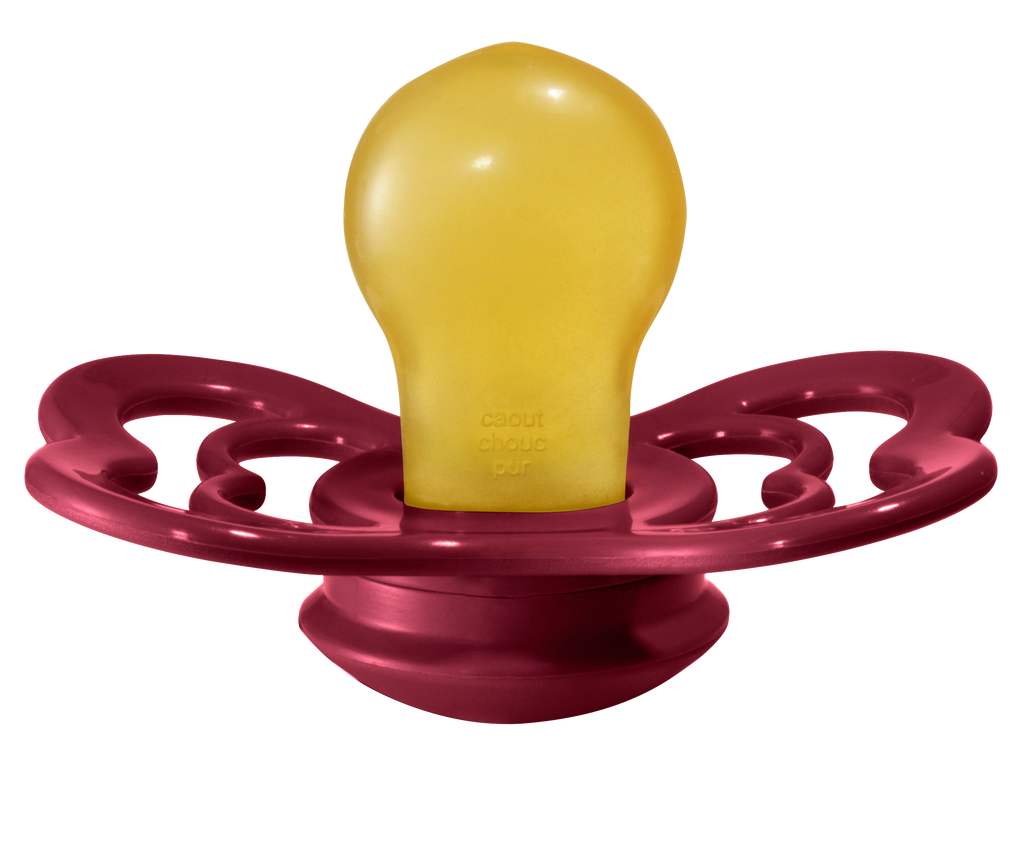 BIBS Pacifier SUPREME Latex 2 PK Ruby (Min. of 2 PK, multiples of 2 PK