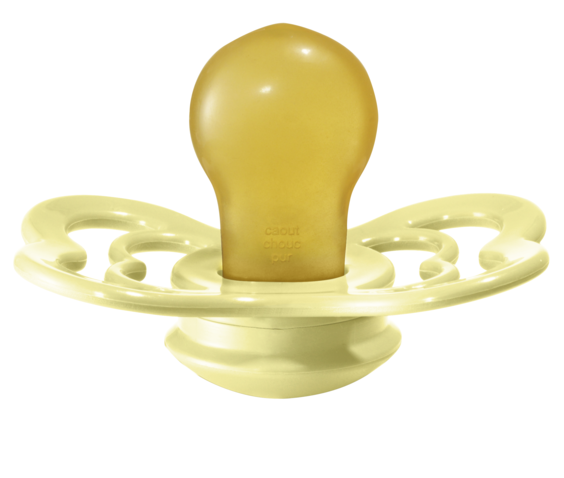 BIBS Pacifier SUPREME Latex 2 PK Sunshine (Min. of 2 PK, multiples of 2 PK)