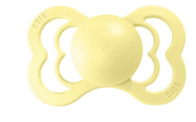 BIBS Pacifier SUPREME Latex 2 PK Sunshine (Min. of 2 PK, multiples of 2 PK)