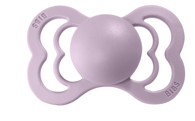 BIBS Pacifier SUPREME Latex 2 PK Dusky Lilac (Min. of 2 PK, multiples of 2 PK)