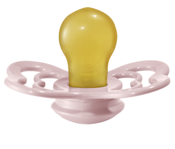 BIBS Pacifier SUPREME Latex 2 PK Blossom / Haze (Min. of 2 PK, multiples of 2 PK)