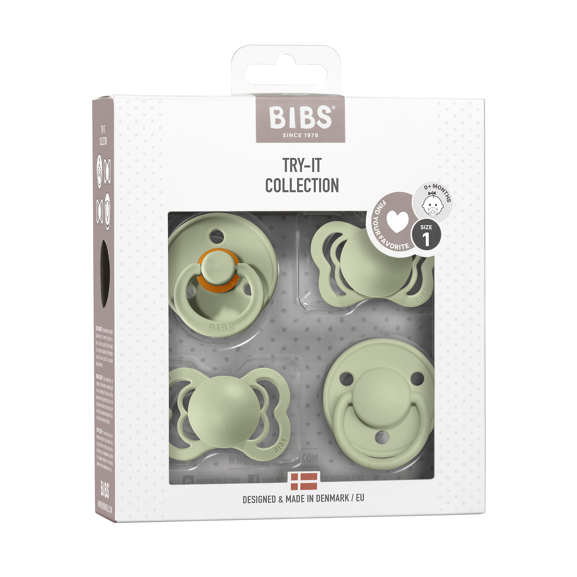 BIBS Try-It Collection Sage (Min. of 2 PK, multiples of 2 PK)