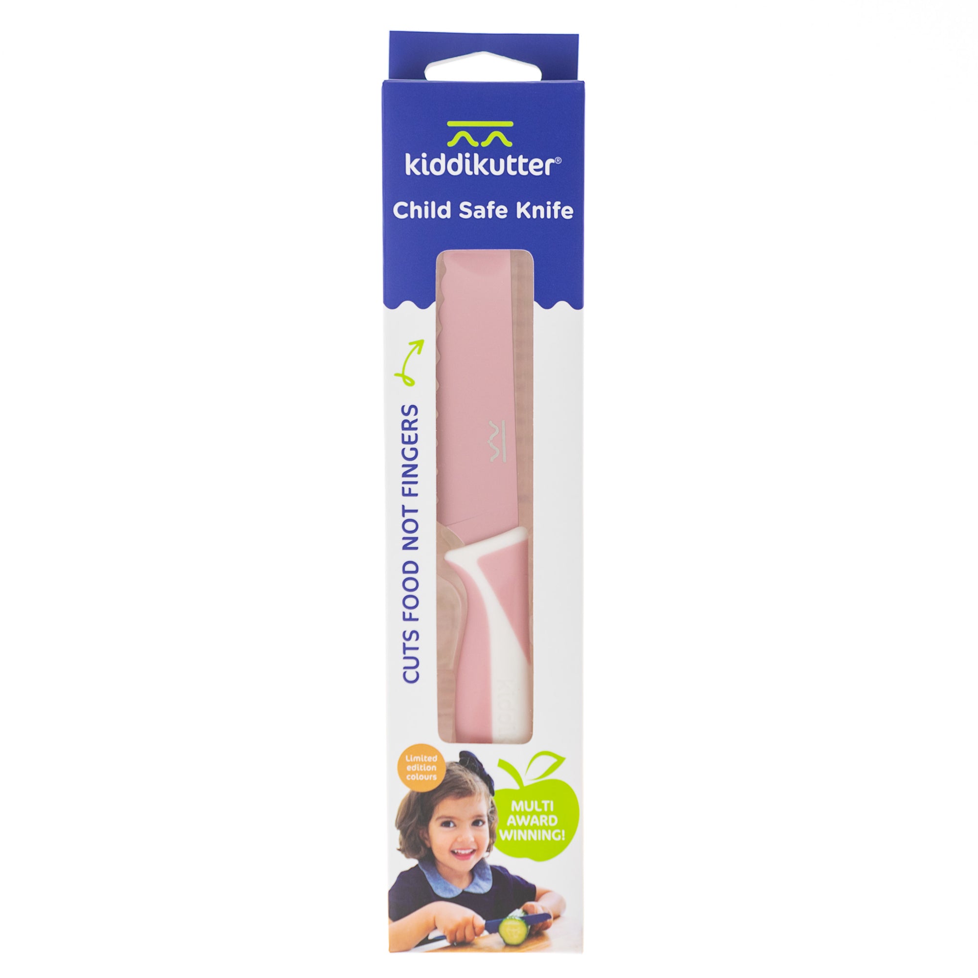 Kiddikutter Child Safe Knife Pink Blush (Min. of 2 PK, multiples of 2 PK)