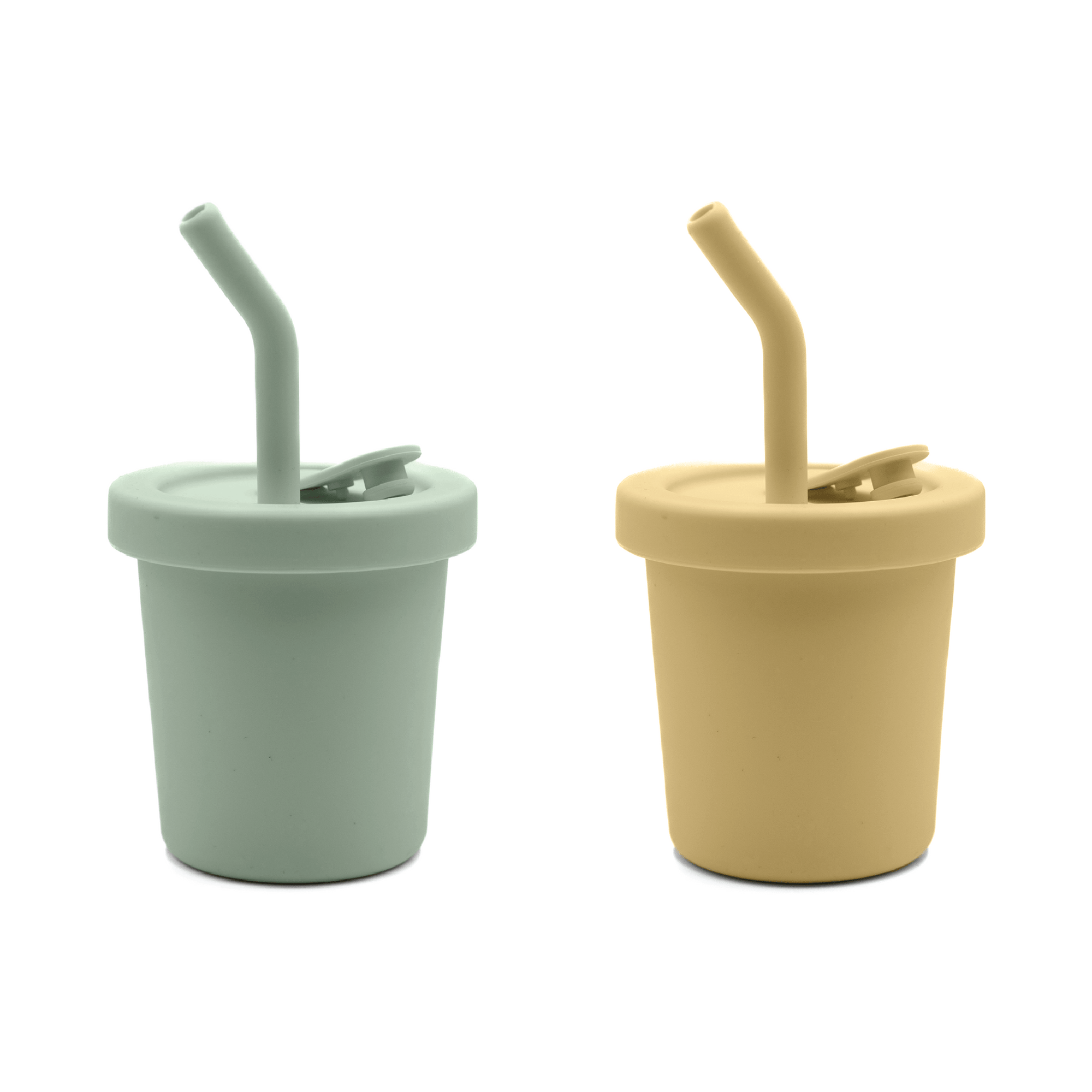 noüka Straw Cup 6 OZ 2 Pack - Butter/Leaf (Min. of 2 PK, Multiples of 2 PK)