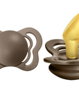 BIBS Pacifier COUTURE Latex 2 PK Dark Oak (Min. of 2 PK, multiples of 2 PK)