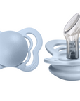 BIBS Pacifier COUTURE Silicone 2 PK Baby Blue (Min. of 2 PK, multiples of 2 PK)