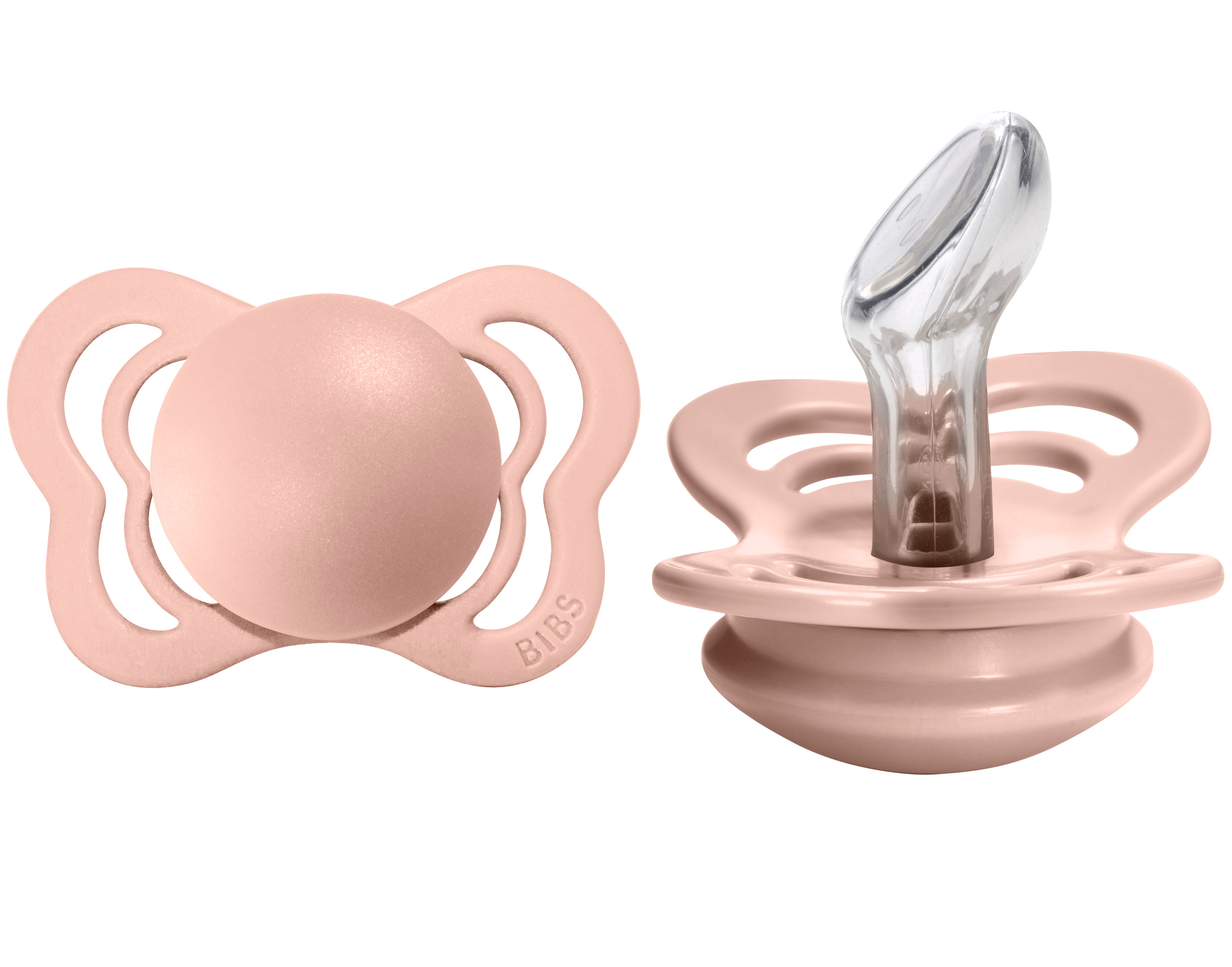 BIBS Pacifier COUTURE Silicone 2 PK Blush (Min. of 2 PK, multiples of 2 PK)