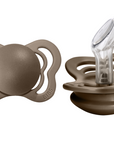 BIBS Pacifier COUTURE Silicone 2 PK Dark Oak (Min. of 2 PK, multiples of 2 PK)